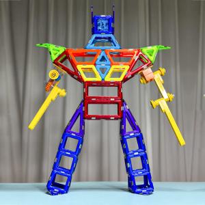 Quality Mecha Optimus Prime Magnetic Science Tiles , Multi Educational Magnetic Blocks wholesale