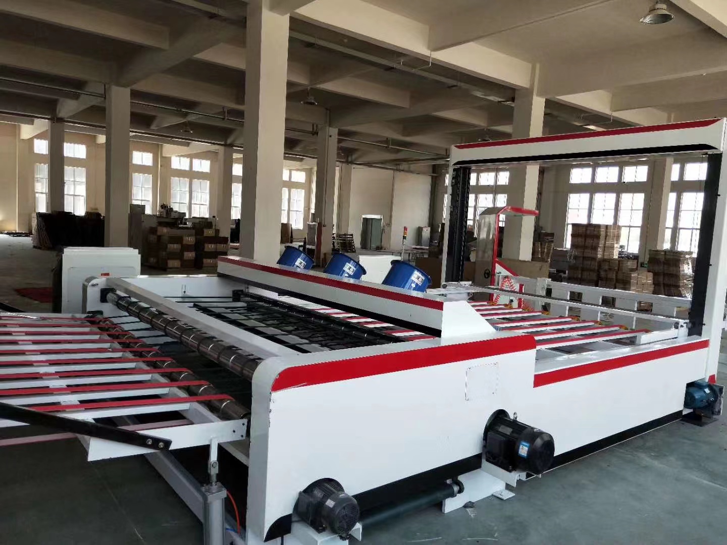 Commodity Corrugated Cardboard Stacker Machine for Restaurant Box Production Line
