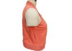 V Neck Ladies Tank Tops Sleeveless Short Cardigan Vest Fashion Lace Crochet