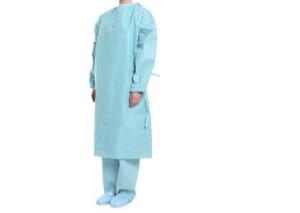Quality Lightweight Chemical Protective Coveralls Knitted Cuffs Blue Color Waistband wholesale