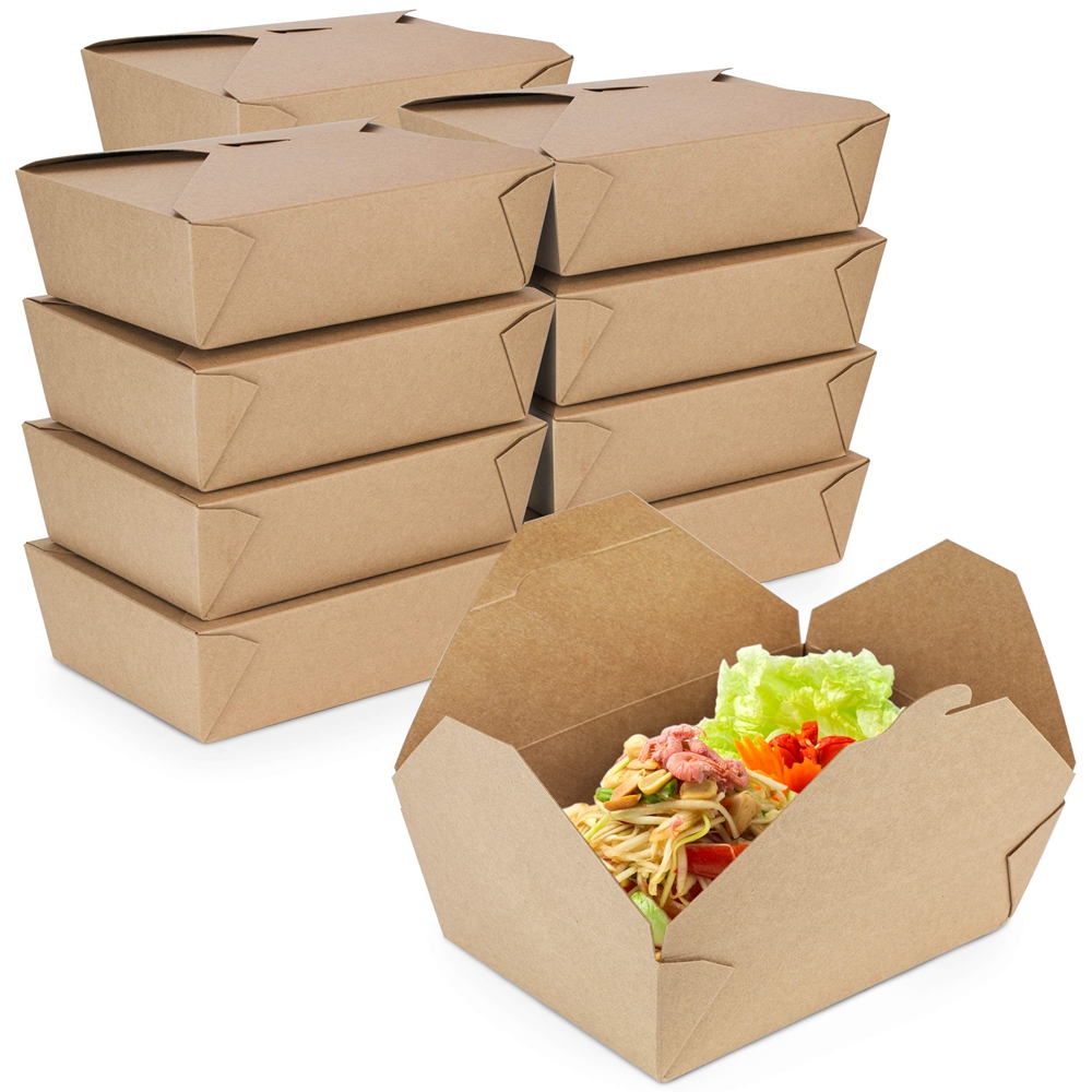 Custom Biodegradable Fast Food Packaging Box Suitable for Restaurants and Takeaways