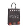 Buy cheap Custom Kraft Paper Party Gift Bag Black and White Hamburger Tote Bag with from wholesalers