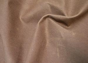 Quality Special Waxed Cotton Canvas / 100 Cotton Fabric With Stiff Handfeel wholesale