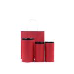 Tin Cover Paper Tube Packaging For Tea Gift With Bags