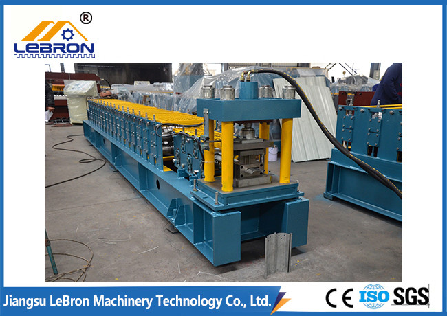 Hydraulic Cut Shutter Door Roll Forming Machine PLC Control Long Time Service