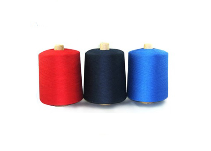 Ne Polyester Ring Spun Yarn 30/1 Waxed For Knitting Heat Resistance