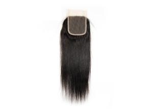 Quality 4x4 Top Swiss Hair Lace Closure, Peruvian Hair Straight Lace Closure wholesale