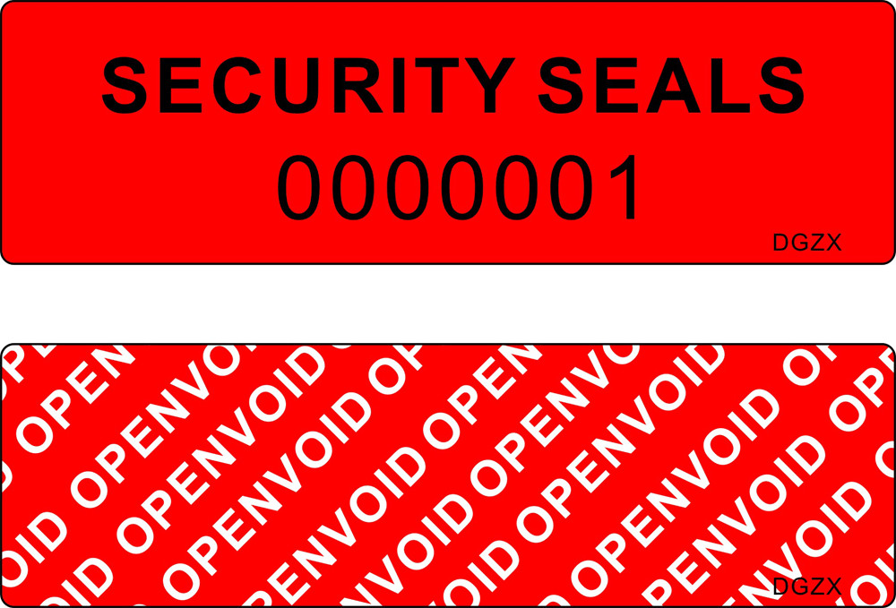 High Residue VOID Tamper Evident Seals / Custom Tamper Resistant Tape