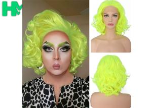 Quality Graceful Green Curly Famale Colonial Costume Wig 12 Inch HT Fiber Material wholesale