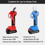 Lithium Battery Professional Electric Pruning Shear Charging Garden Bypass Power
