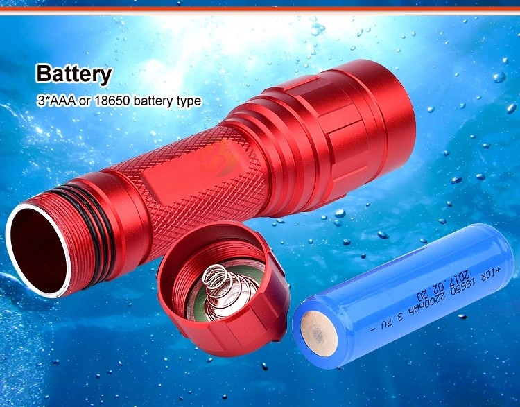 10 Watt High Power Led Flashlight Torch Light Aluminium Alloy Tactical Mini Bright Diving
