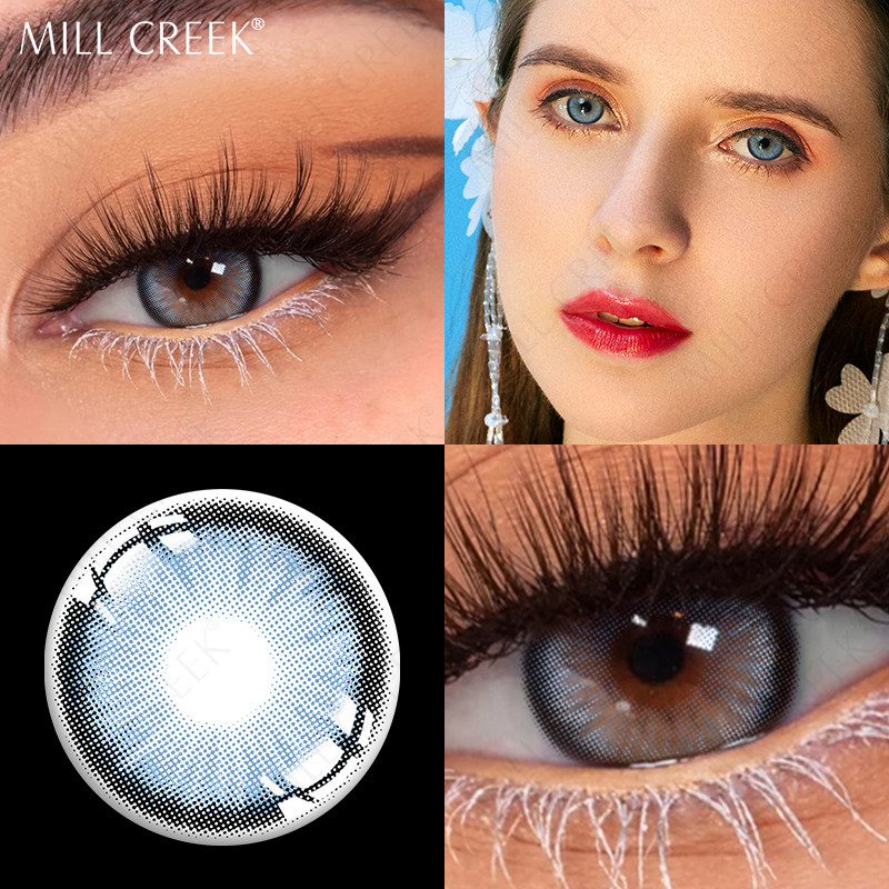 KSSEYE Soft Tinted Prescription Daily Colored Contacts For Dark Eyes