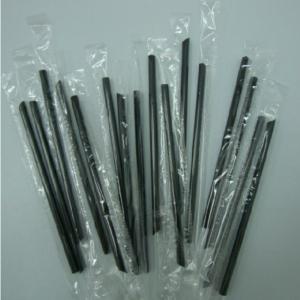 Quality disposable straw black long thin black color plastic PP straws 19 CM * 0.5 CM wholesale