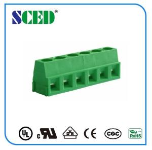 Quality Pitch 5.08mm Screw Type Terminal Block Green Plastic 300V 10A 5.08mm Pitch wholesale