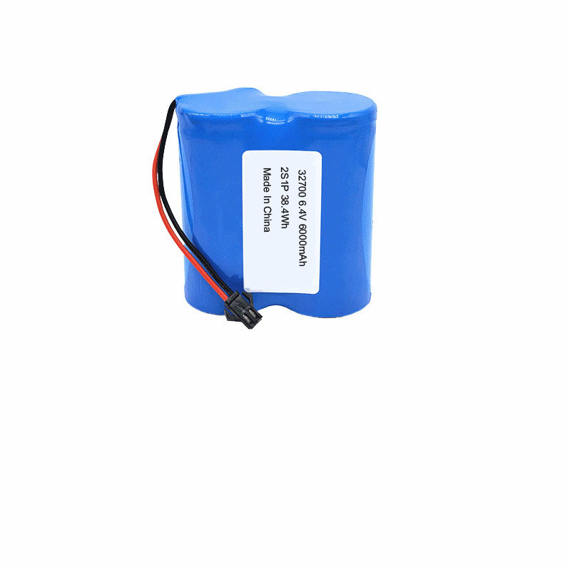 AUK 2S1P 32700 Lithium Iron Phosphate (LiFePO4) 6.4V 6000mAh Battery Pack For Outdoor Surveillance Cameras Searchlights