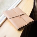 Vintage Writing A5 Travel Journal , Leather Bound Notebook Lined Inner Paper