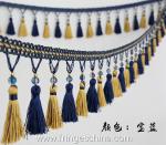 Handmade fashionable chain beads lace tassels fringes for curtain/sofa/pillow