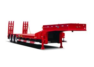 Quality 3 Axle Low Bed Semi Trailer With 50 Ton Capacity wholesale