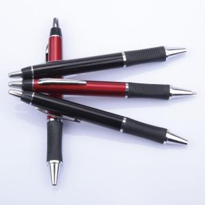 Quality click plastic pen, lick ball point pen with grip wholesale