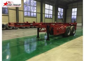Quality Large Capacity Container Skeletal Trailers , Heavy Duty Gooseneck Container Trailer wholesale