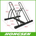 Two position steel bicycle wheel racks stand for parking