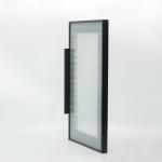 Matte Black Kitchen Cabinet Aluminum Frame For Cabinet Door Glass