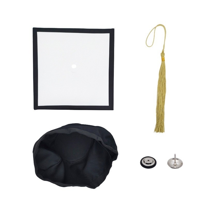 Printable Sublimation Graduation Cap Blanks For DIY Printing Sublimation Academic Mortarboard