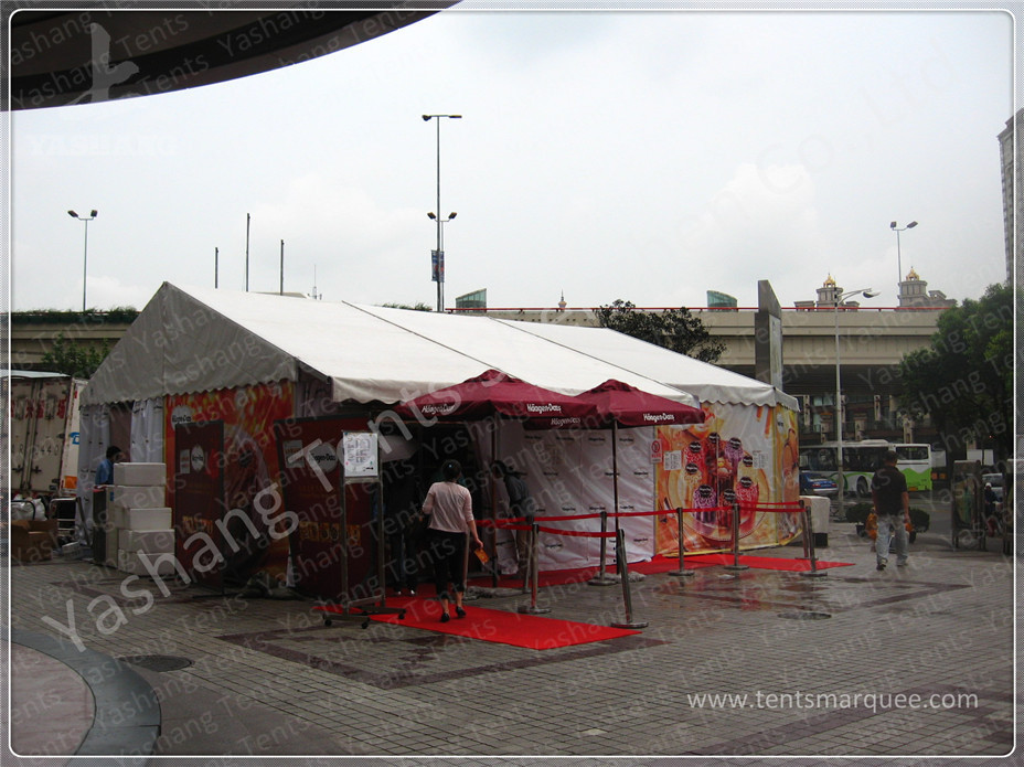 Custom Aluminum Frame Printed Fabric Tent Structures , Corporate Event Tent