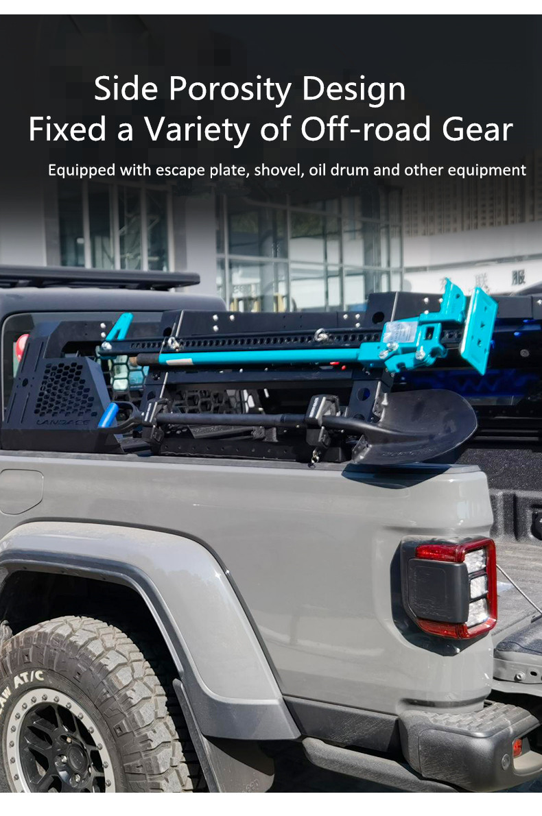 46kg Hard Steel Truck Rack System for Jeep Gladiator Toyota Ford DMAX Stainless Steel