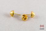 Sharp Golden Hard Tag Pin , Anti Theft Pin Cone Head Shinning Surface