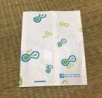 Kraft Paper Recycle Handle Print Bag ,Cartoon Handle Pattern Gift Paper Brown
