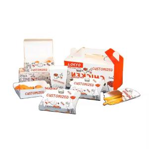 Quality Food Grade Corrugated Packaging Boxes Custom Printed for Fast Food Takeaway wholesale