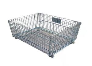 Quality Logistics Express Sorting Storage Metal Pallet Cage Belt Pulley Foot Movable wholesale