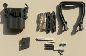 Quality EC320 600V 320A Forklift Battery Parts , Male / Female Forklift Battery Plug Acid Proof wholesale