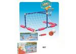 Unisex Children's Play Toys , 2 In 1 Water Basketball Hoop Soccer Goal Set