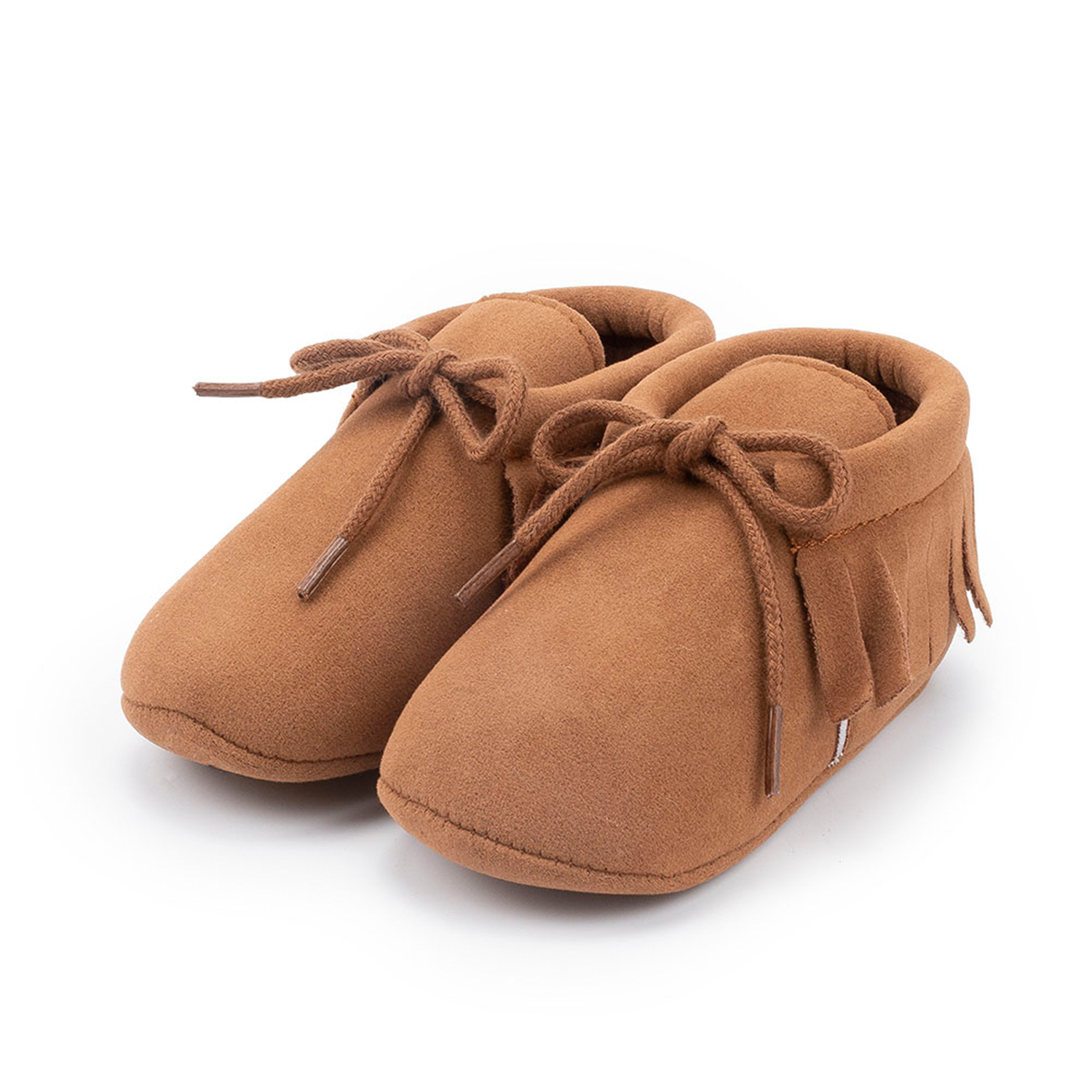 Wholesale Faux suede tassel Anti-slip slip on moccasin infant Walking shoes Baby shoes