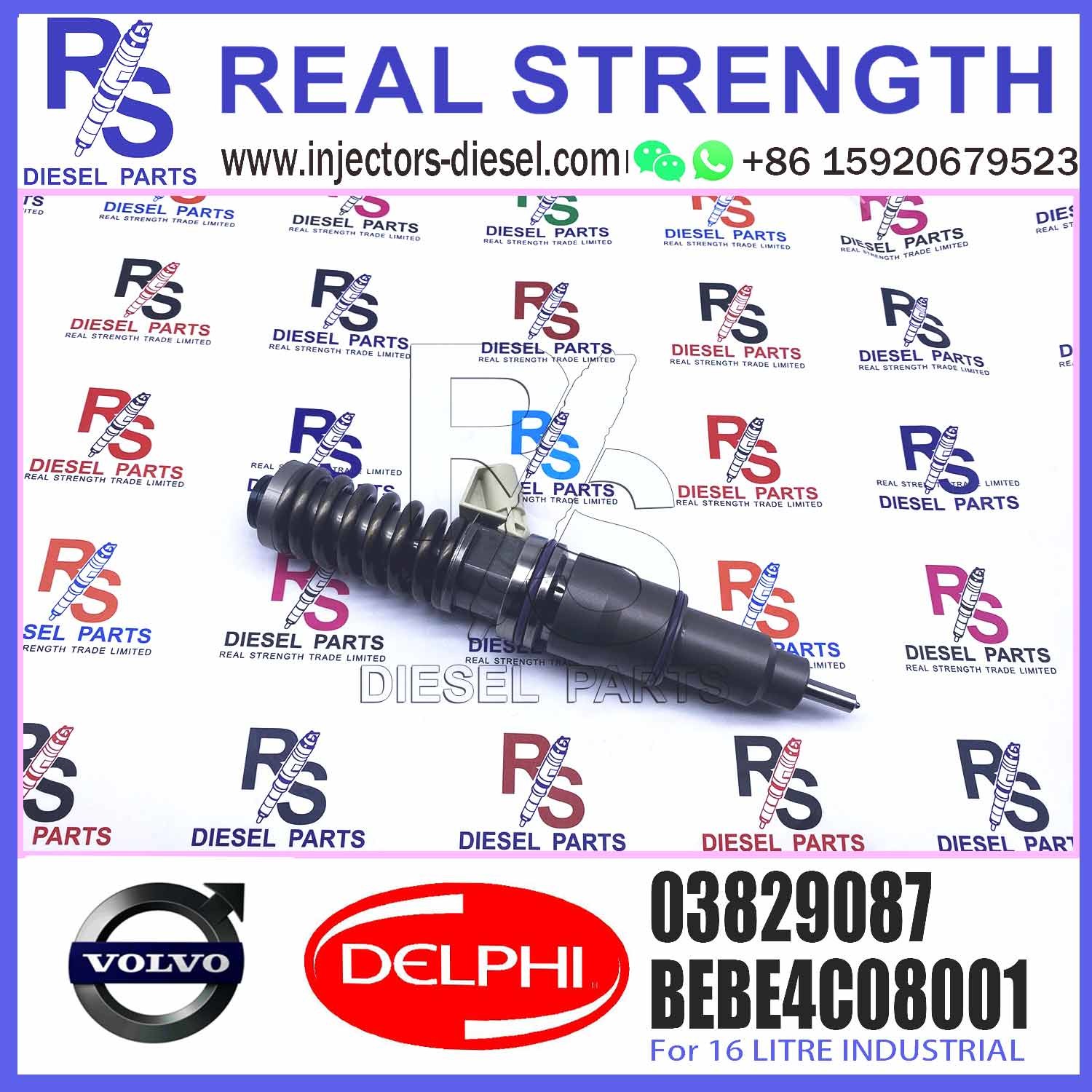 New Diesel Fuel Injector 03829087 for V-O-L-V 03829087 PENTA assy 380-3637 03829087