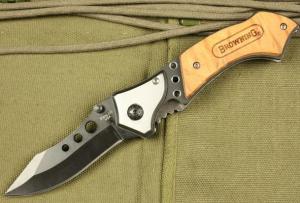 Quality Browning knife three eyes pocket knife wholesale