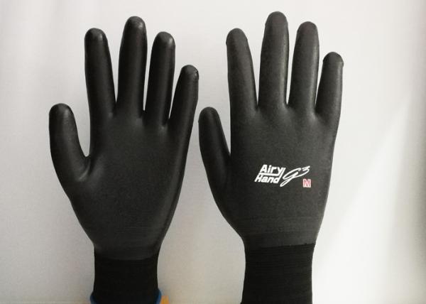 Cheap 15 Gauge Nylon Latex Coated Gloves Excellent Breathability EN388 Certificated for sale