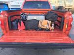 Universal Folding Bed Extender , Pickup Truck Extender Silver And Black