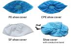 Shoe Covers Skid Proof Cpe Pe Water Proof Plastic Nonslip Shoecover