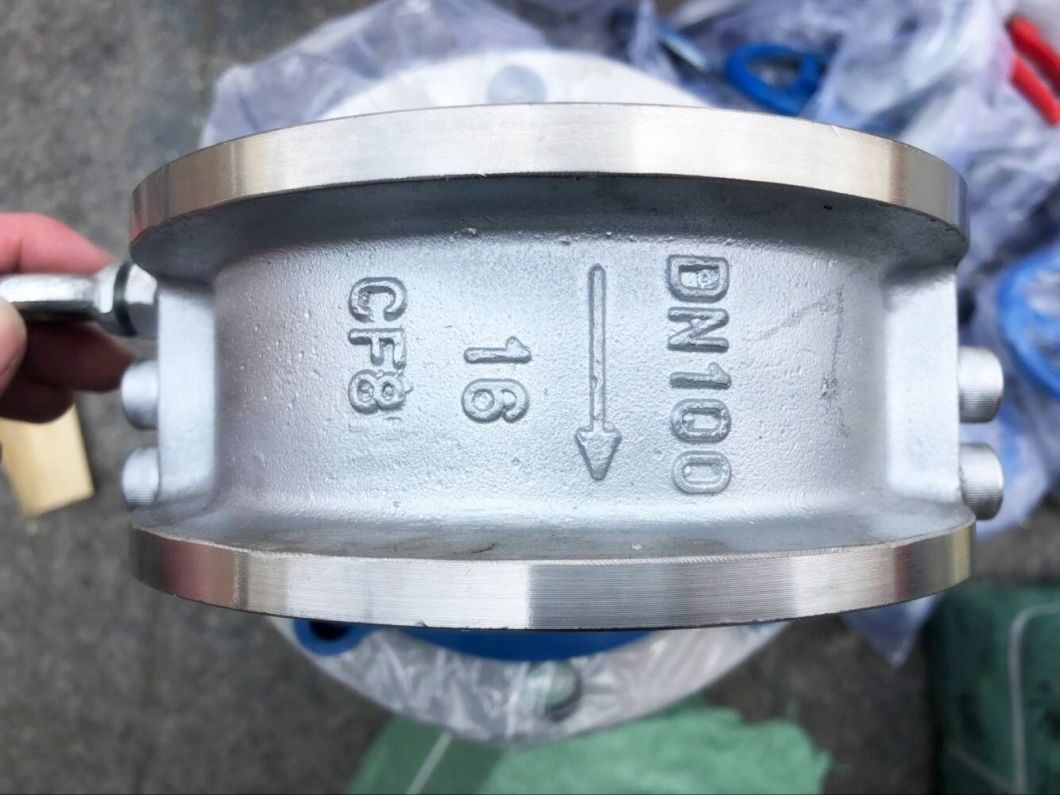 304 Stainless Steel Clamp Double Disc Check Valve Clamp Butterfly Type Soft Seal Check Valve