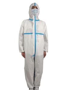 Quality Body Protection Breathable Disposable Coveralls White CE Certification wholesale