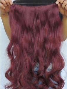 Quality Tangle Free Natural Synthetic Colored Hair Extensions Clip In with 16&quot; wholesale