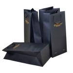 Spot UV Paper Bag Printing , Kraft Paper Shopping Bag With Twisted Handle