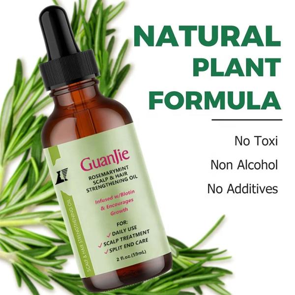 Organics Rosemary Mint Scalp & Hair Strengthening Oil With Biotin Essential Oils