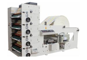 Quality Automatic High Speed 4 Color Flexo Printing Machine 50-60m/min Max width 850mm White wholesale