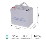 50Ah SLA Sealed Lead Acid Battery VRLA Deep Cycle Battery Backup