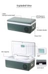 Temperature-Adjustable 12V 24V Portable Car Small Refrigerator 25L Travel Mini