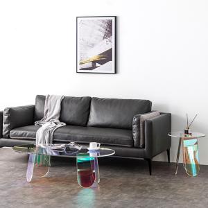 Quality Transparent Acrylic Coffee Table Round Rainbow House Furniture wholesale